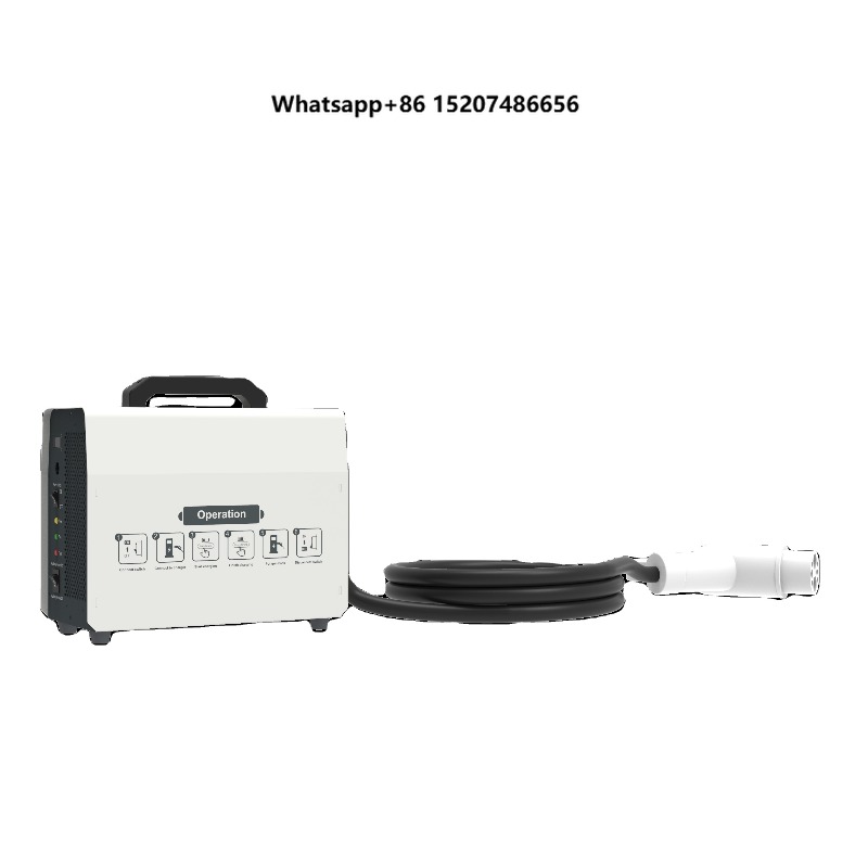 Portable Dc Fast Charger 20Kw Ccs2 - Borne de recharge portable 20KW-40KW, commerciale,