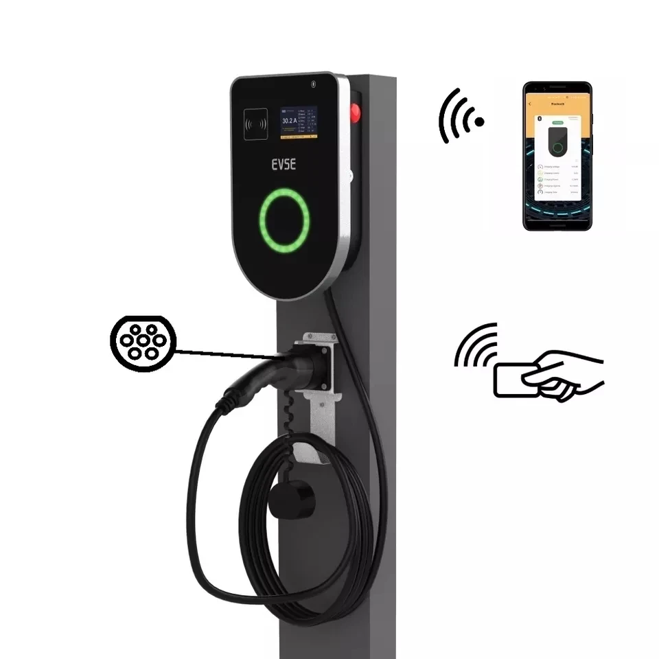 22Kw Wallbox Type 2 Ocpp Rfid - Chargeur EV OCPP Type 2, câble