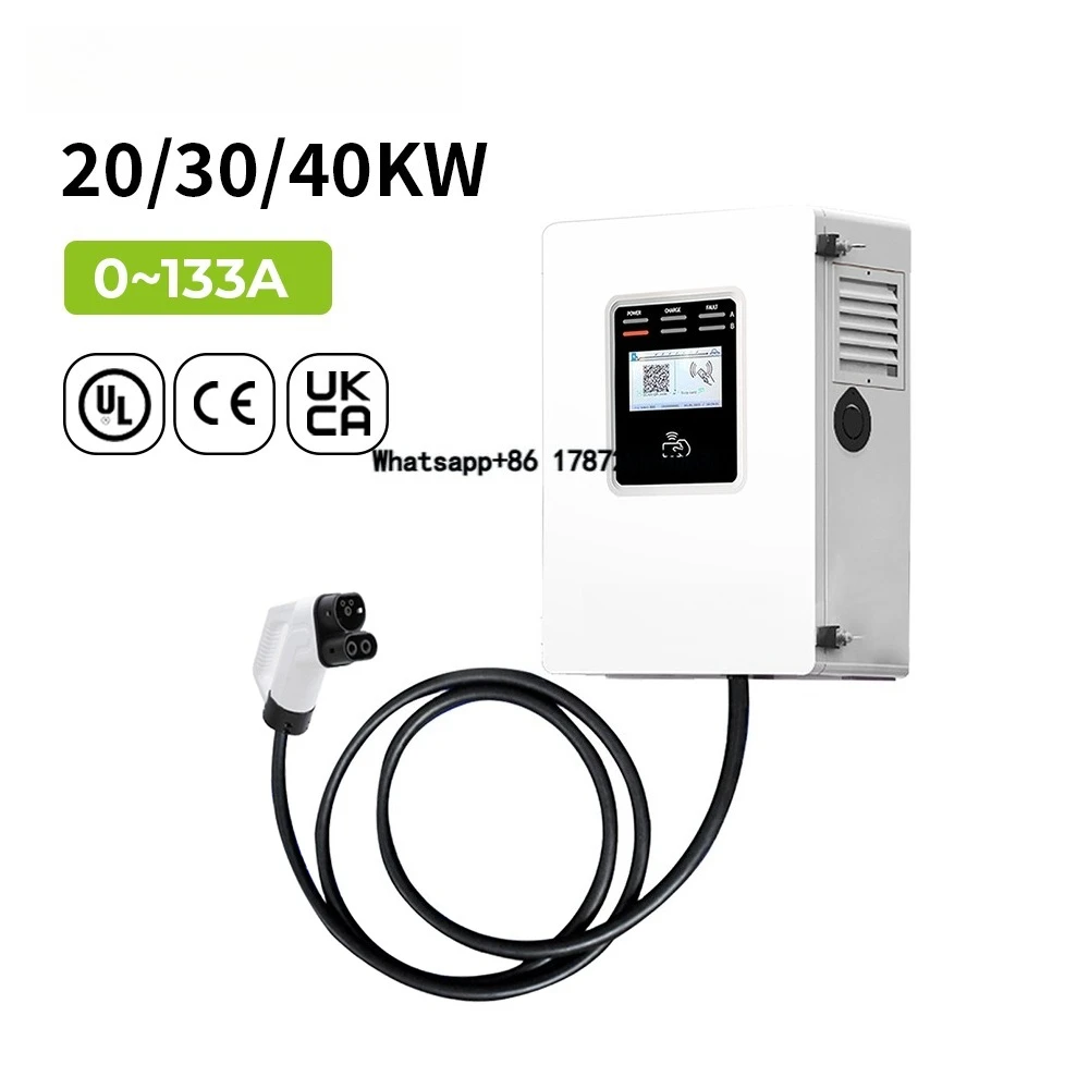 Dc Fast Charger 30Kw Wallbox Commercial - Chargeur rapide commercial Ocpp 20kw 30kw