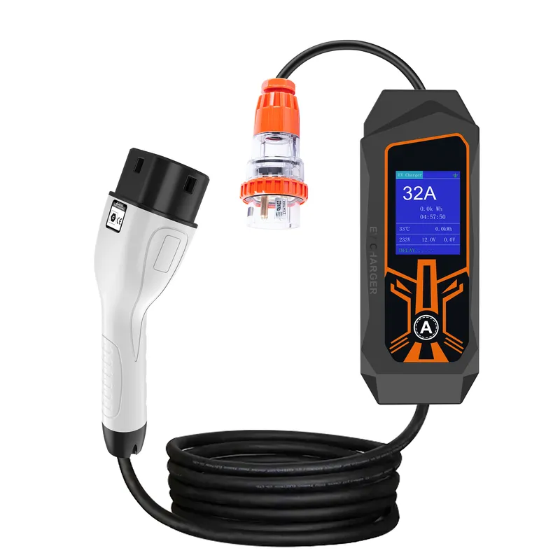 Portable Ev Charger 32A Type 2 Cee Plug - Chargeur EV portable AP01 32A 7kW