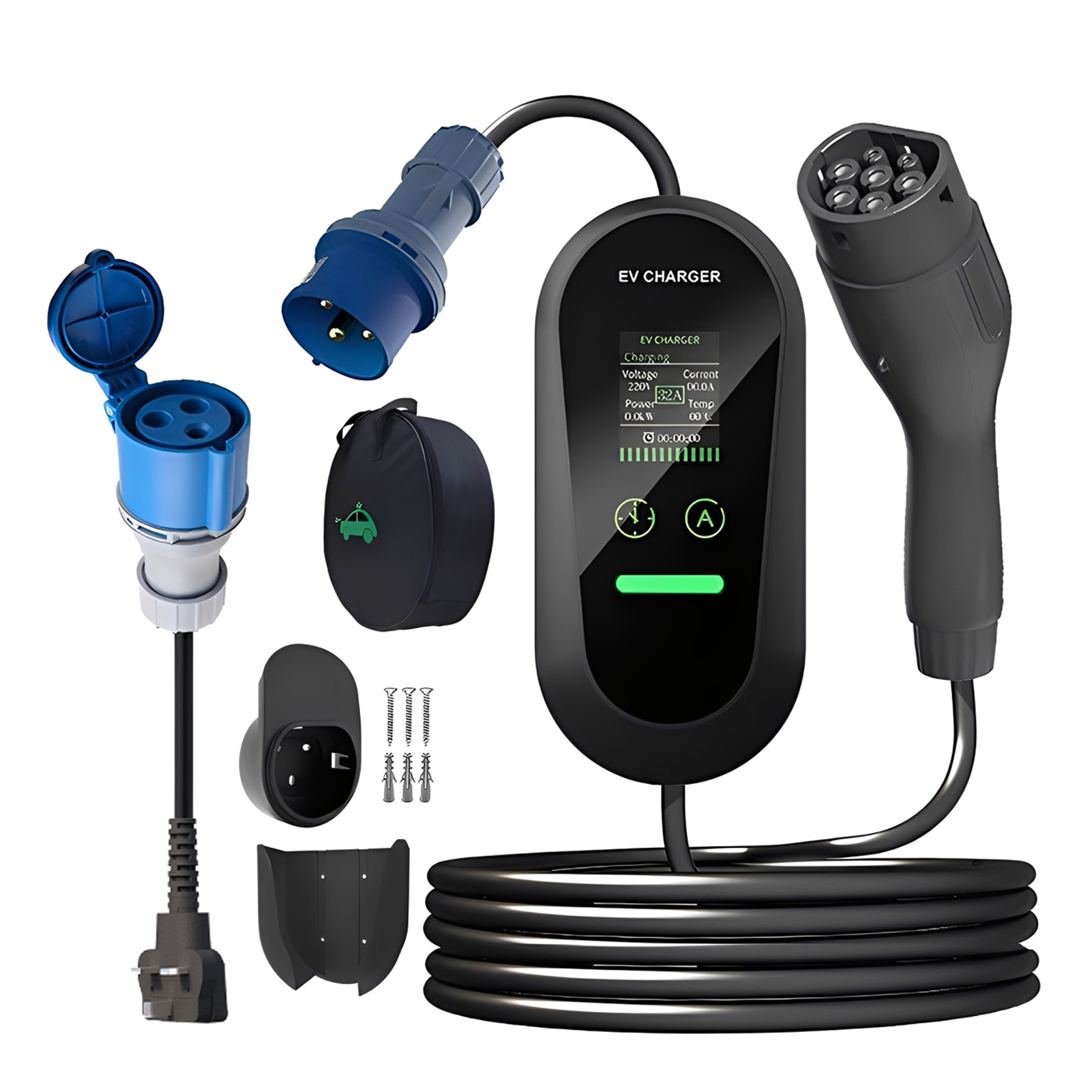 Portable Ev Charger 32A Type 2 Cee Plug - Chargeur de voiture Portable EV Type