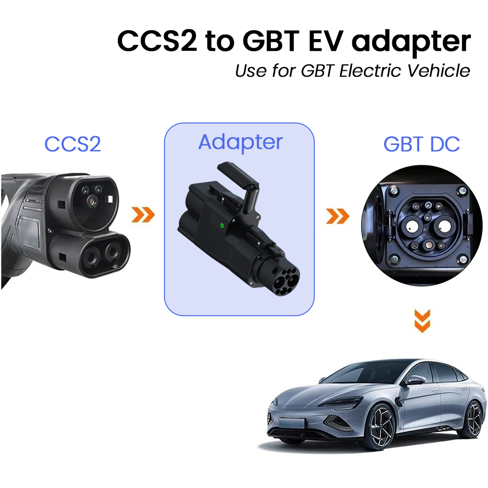 Gb/T To Ccs2 200A Fast Charging Adapter - CCltto-Adaptateur de convertisseur EV CCS Chlor2